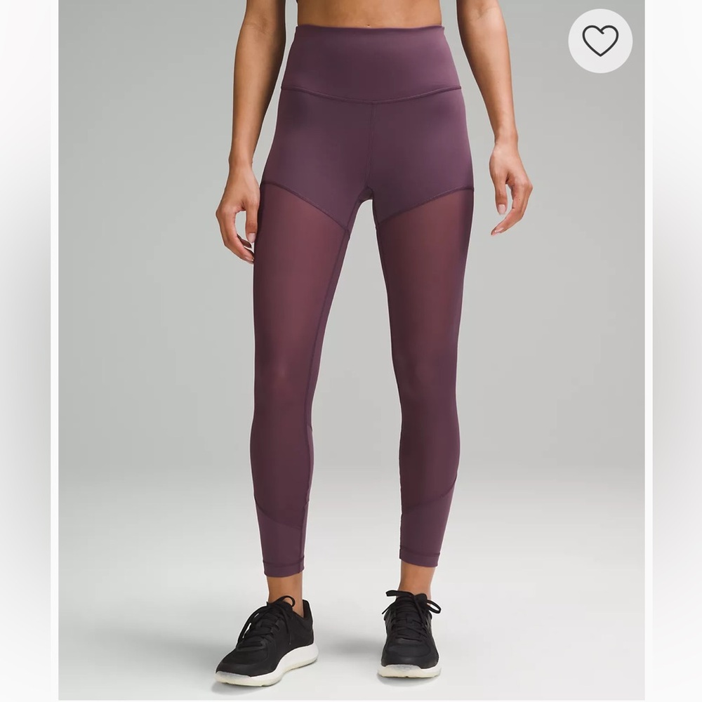 Wonder train mesh lululemon leggings 25”